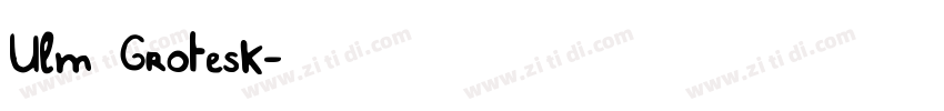 Ulm Grotesk字体转换